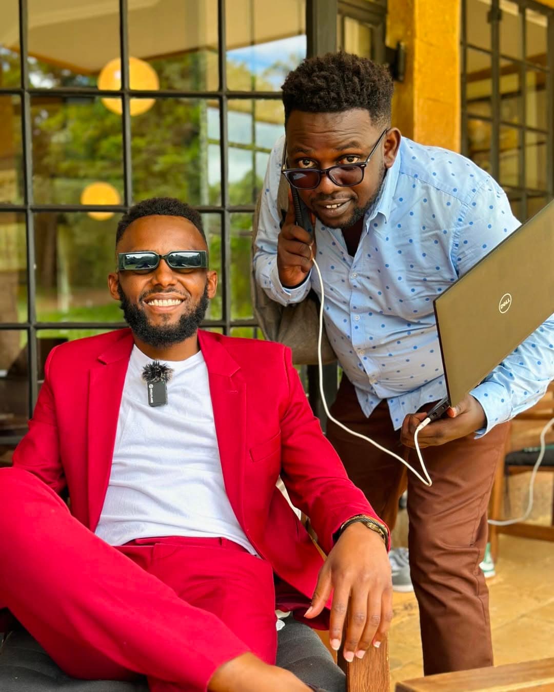 Interviewing a property developer in Mombasa